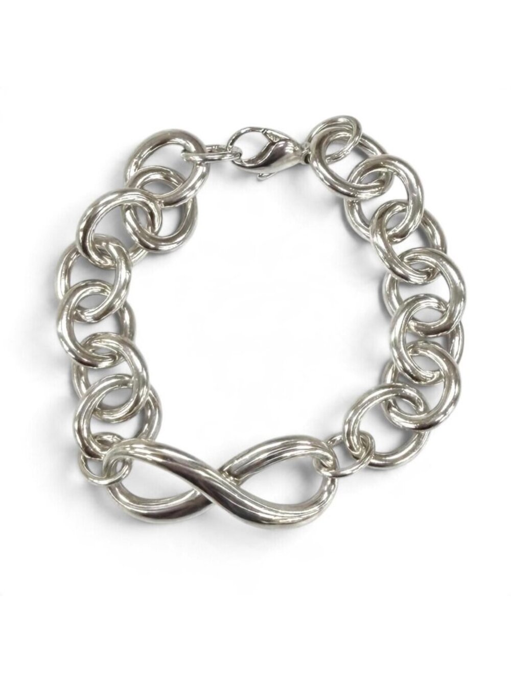 Tiffany & Co Infinity Donut Link Bracelet Silver